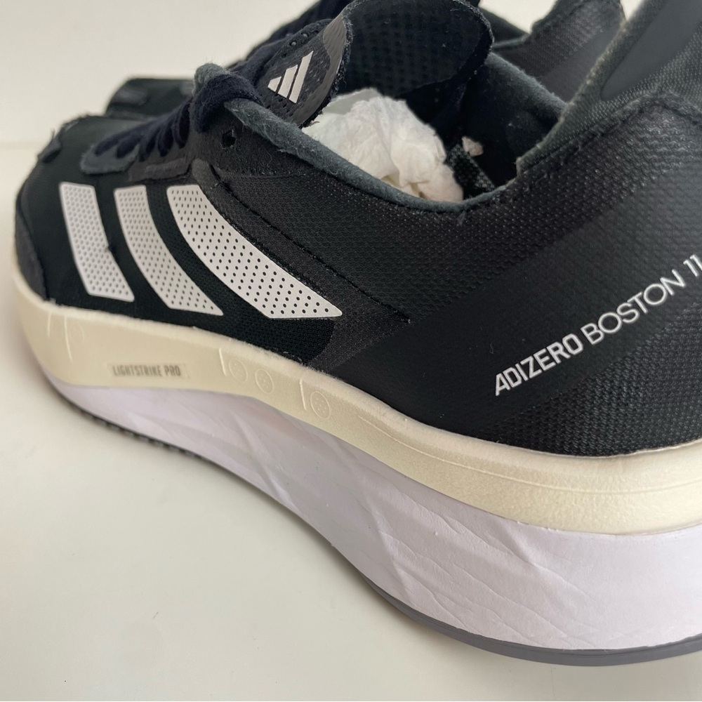 adidas Black White Women's Running Sneakers - Picture 3 of 14